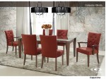 Conjunto Mesa de Jantar G Moveis Olinda Angra com Cristal Swarovski com 06 Cadeiras 1.40 x 0.90 Retangular